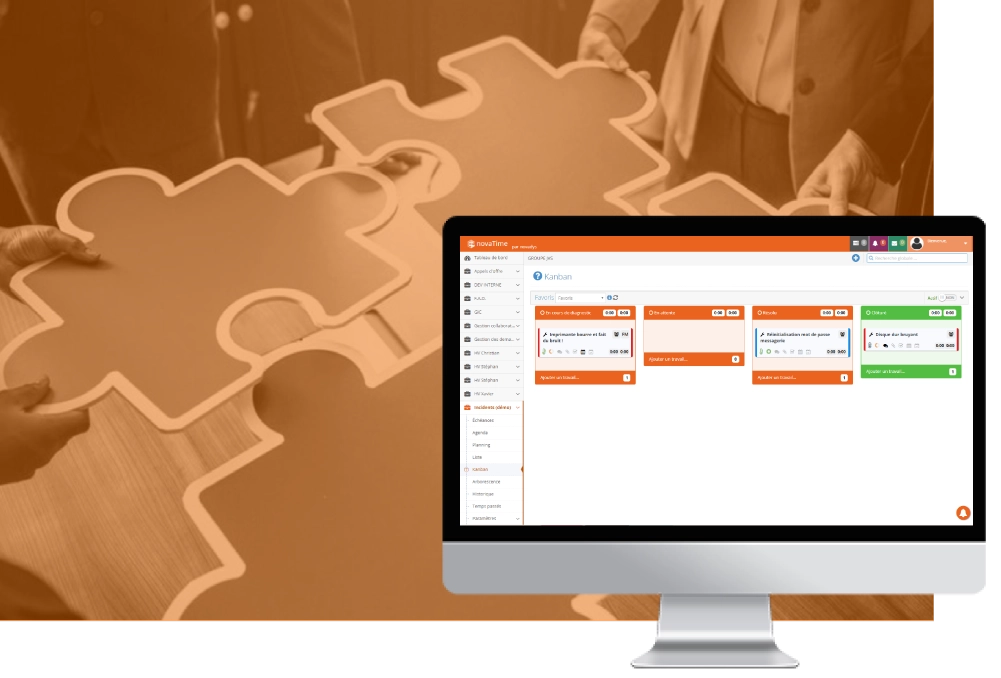 Solution de gestion du temps et des tâches novaTime